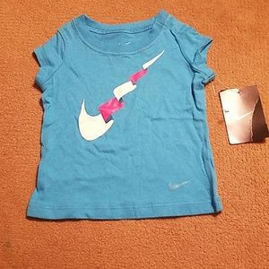 Nike Turquoise Blue Baby T-Shirt Size 6-9 months